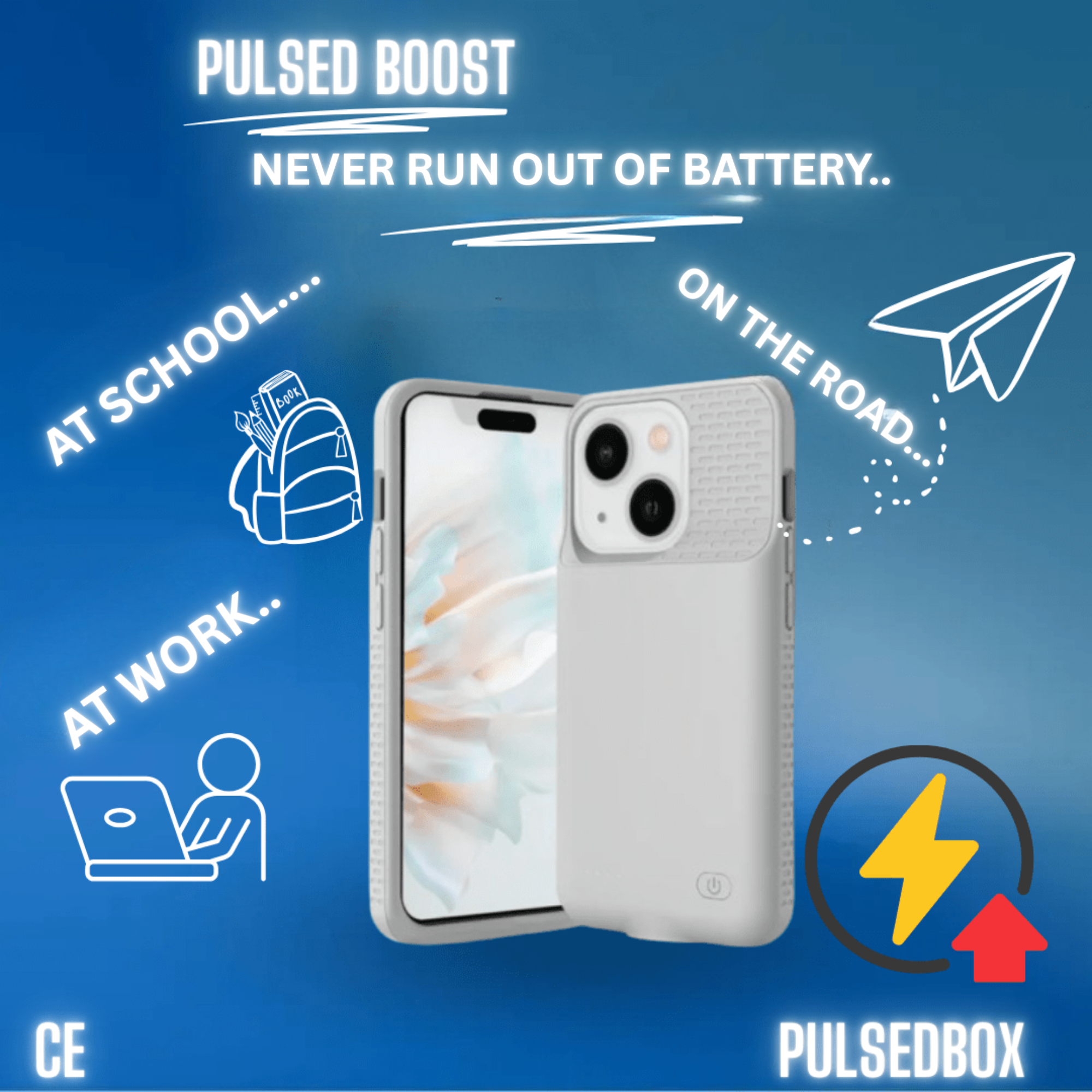 Pulsed Boost: Case with integrated battery