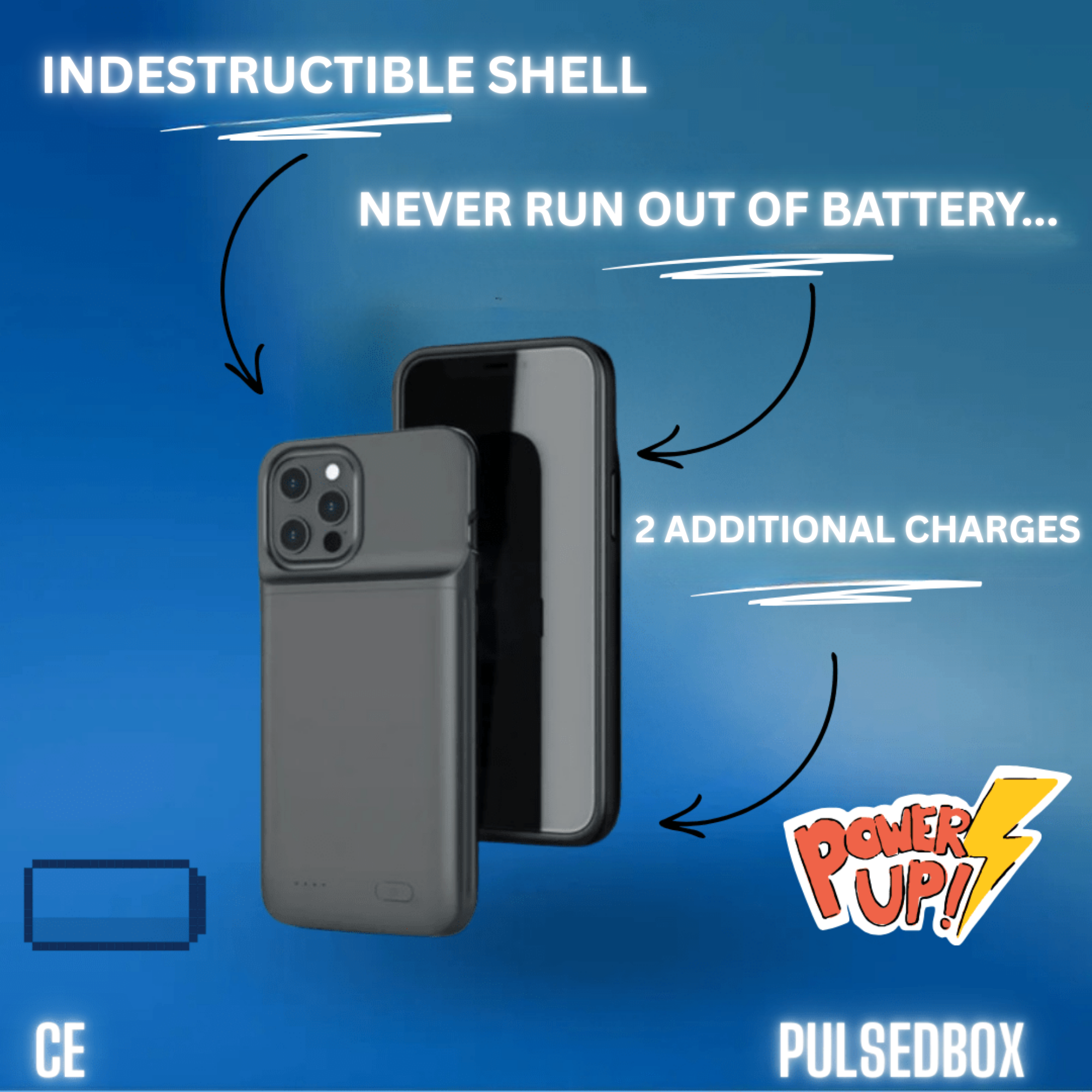 Pulsed Boost: Case with integrated battery
