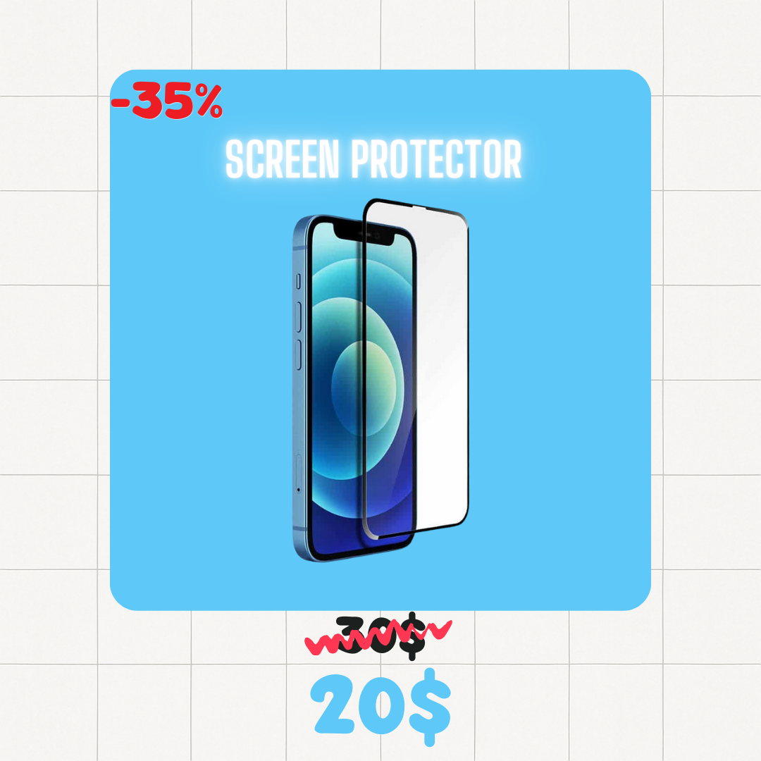 Complete iPhone protection pack : Glass and Case